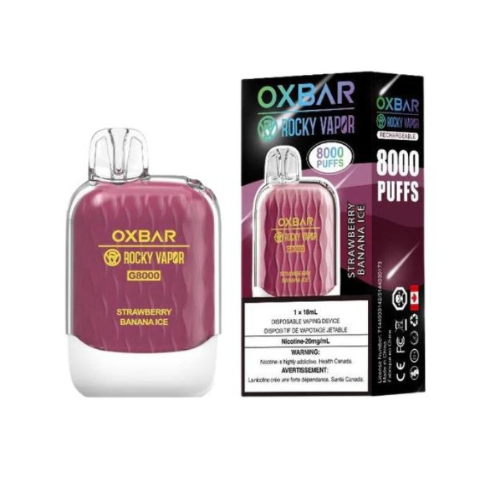 Oxbar G8000 - Strawberry Banana Ice - Vape Crush