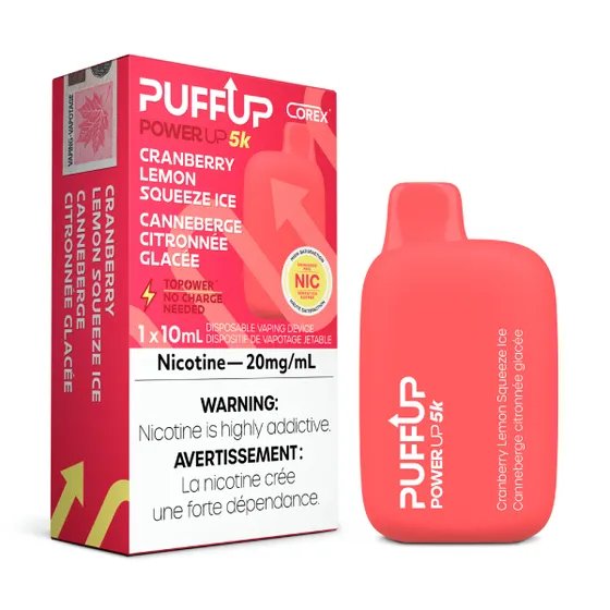 PuffUP Power Up 5K - Cranberry Lemon Squeeze Ice - Vape Crush