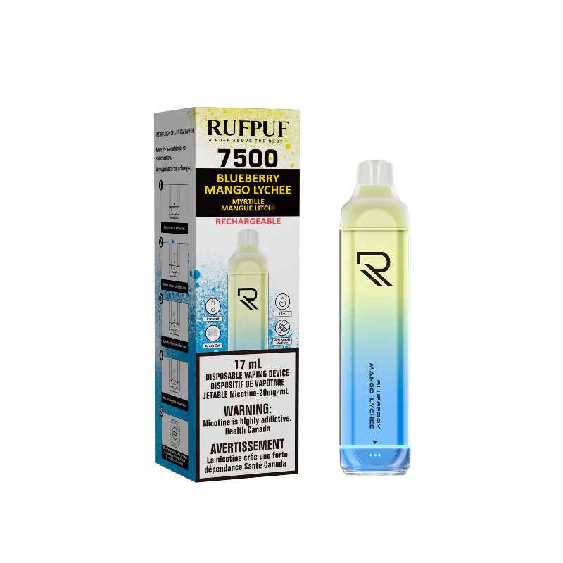 Rufpuf 7500 - Blueberry Mango Lychee - Vape Crush