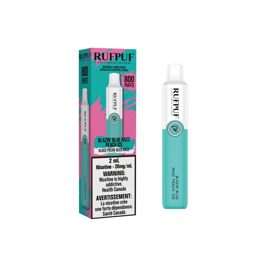 Rufpuf 800 - Blazin' Blue Razz Peach Ice - Vape Crush