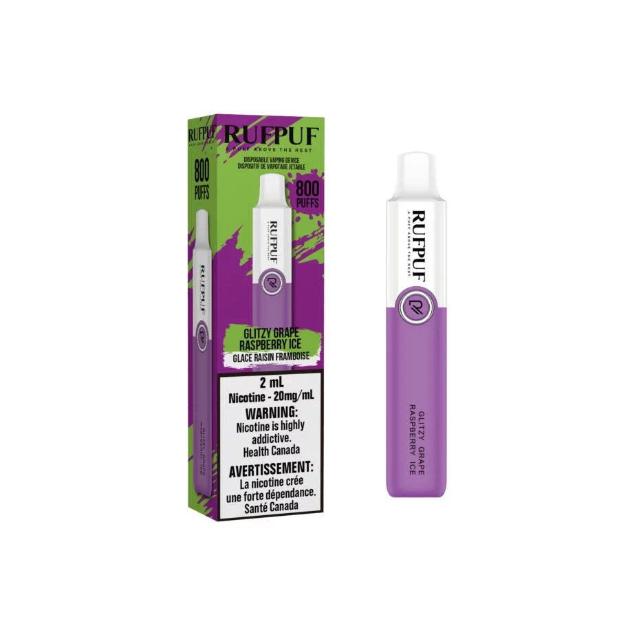 Rufpuf 800 - Glitzy Grape Raspberry Ice - Vape Crush