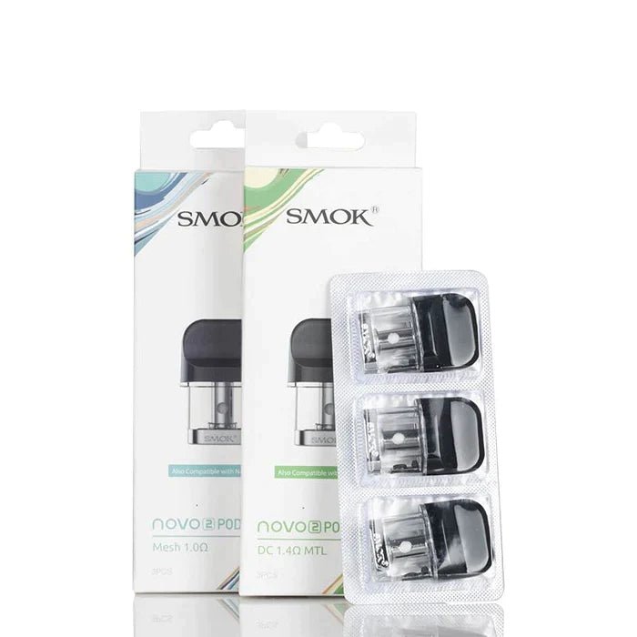 Smok Novo 2 0.8Î© MTL (Clear Pod) Replacement Pod - 3ct - Vape Crush