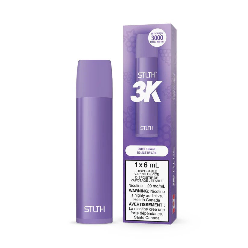 STLTH 3K Disposable - Double Grape - Vape Crush