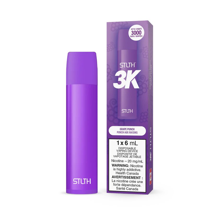 STLTH 3K Disposable - Grape Punch - Vape Crush