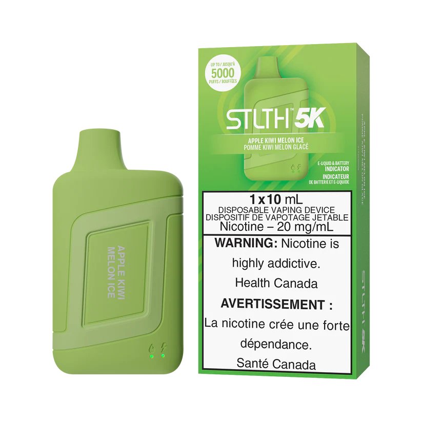 STLTH 5K - Apple Kiwi Melon Iced - Vape Crush