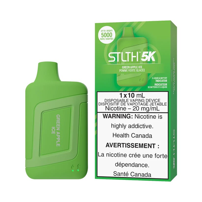 STLTH 5K - Green Apple Ice - Vape Crush