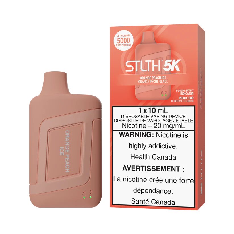 STLTH 5K - Orange Peach Ice - Vape Crush