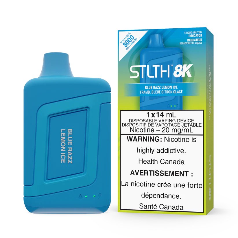 STLTH 8K - Blue Razz Lemon Ice - Vape Crush