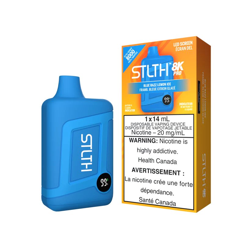 STLTH 8K Pro - Blue Razz Lemon Ice - Vape Crush