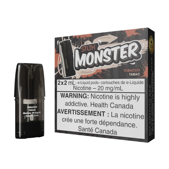 STLTH Monster Pods - Tobacco 20mg - Vape Crush