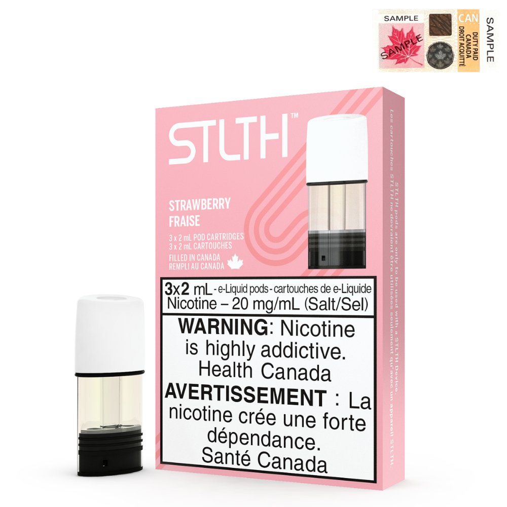 STLTH Pods - Strawberry 0mg - Vape Crush