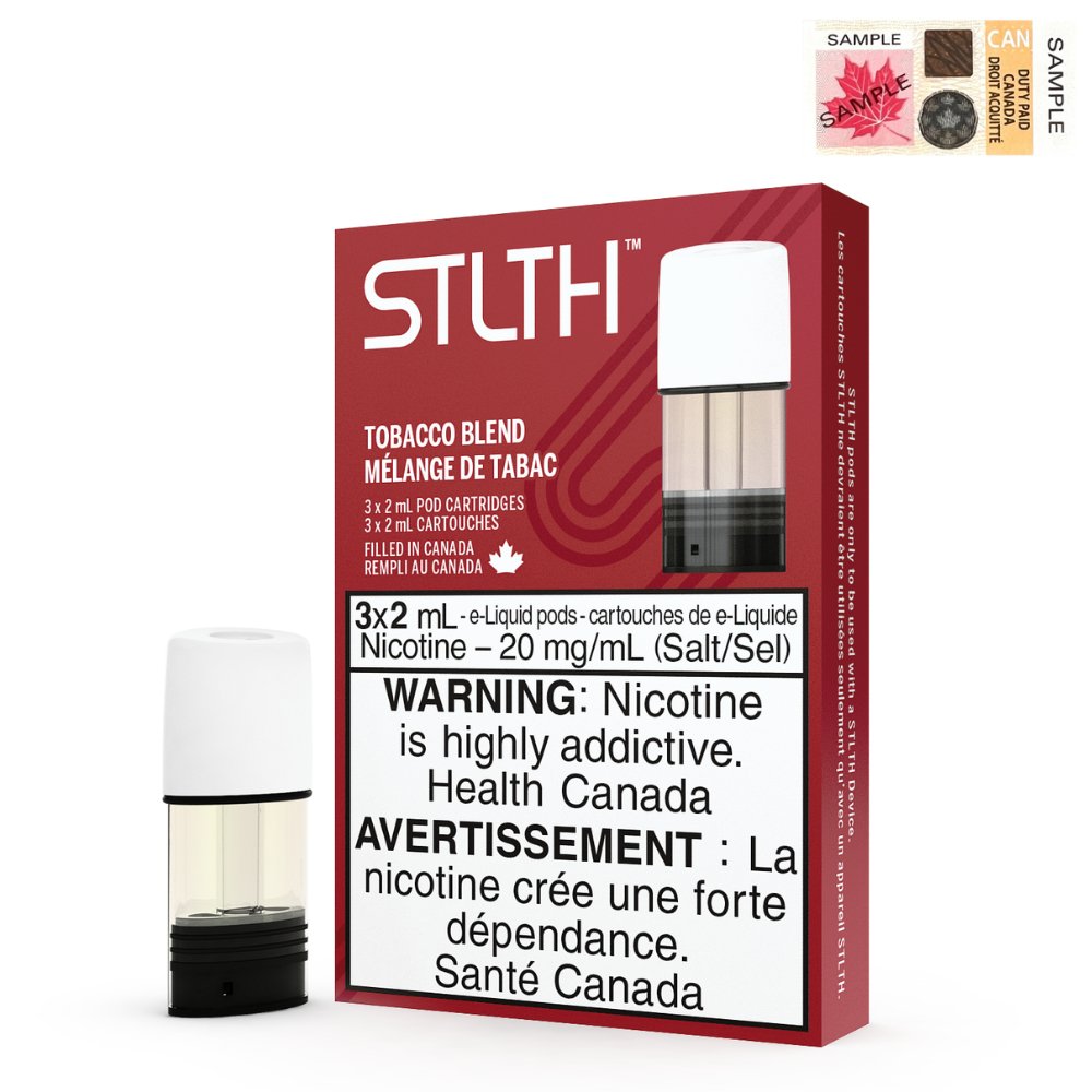 STLTH Pods - Tobacco Blend 0mg - Vape Crush