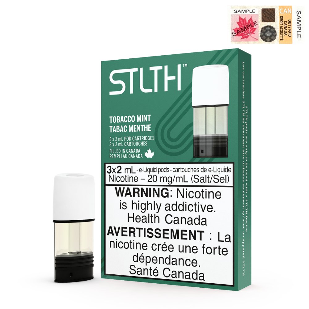 STLTH Pods - Tobacco Mint 0mg - Vape Crush