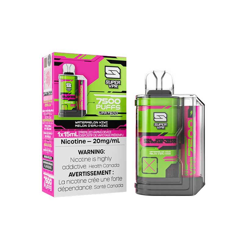 Super VPR 7500 - Watermelon Kiwi - Vape Crush