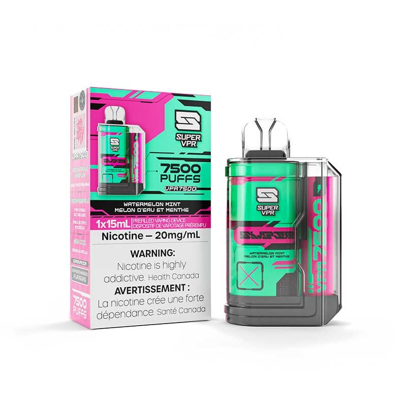 Super VPR 7500 - Watermelon Mint - Vape Crush