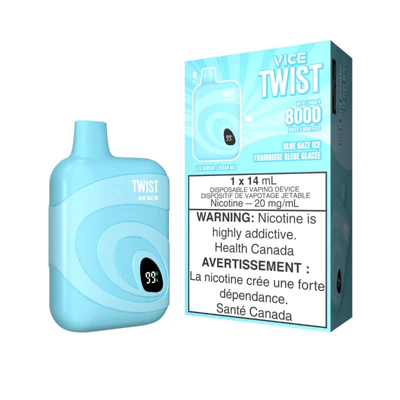 Vice Twist 8000 - Blue Razz Ice - Vape Crush