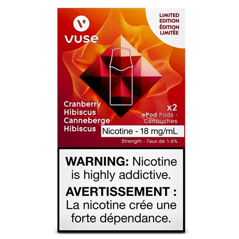 Vuse Pods - Cranberry Hibiscus 18mg - Vape Crush