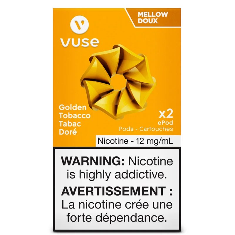 Vuse Pods - Golden Tobacco 12mg - Vape Crush