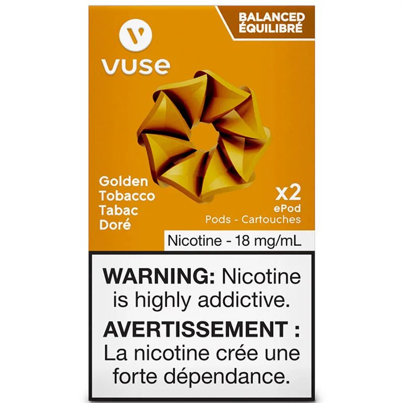 Vuse Pods - Golden Tobacco 18mg - Vape Crush