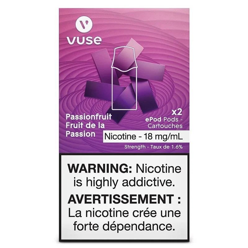 Vuse Pods - Passionfruit 18mg - Vape Crush