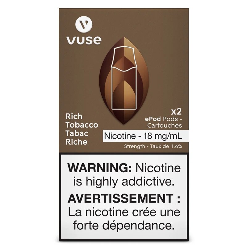 Vuse Pods - Rich Mix/ Tobacco 0mg - Vape Crush